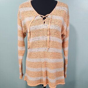 G.H. Bass & Co Lightweight Pullover Hoodie Orange Size L   Lot J